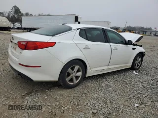 2014 Kia Optima LX with VIN 5XXGM4A71EG275842, listed as a Copart auction lot 44703965 with 153,169 mi miles and Salvage Title. Bid and sale history available at carsss.com. Image 3.