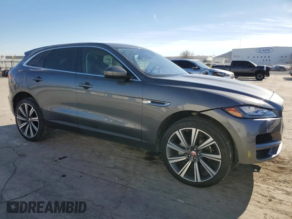 2017 Jaguar F-PACE 20d Prestige with VIN SADCK2BN1HA892569, listed as a Copart auction lot 87753235 with 34,695 mi miles and Salvage Title. Bid and sale history available at carsss.com. Image 4.