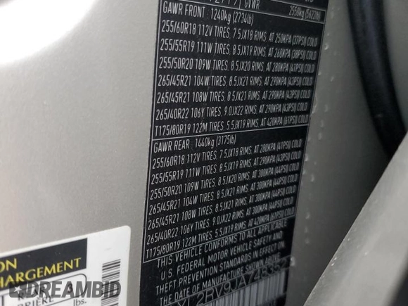 2018 Land Rover Range Rover Velar R-Dynamic SE with VIN SALYL2RV9JA748352, listed as a Copart auction lot 78714583 with 50,298 mi miles. Bid and sale history available at carsss.com. Image 13.