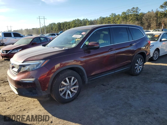 2020 Honda Pilot EX-L with VIN 5FNYF5H58LB012059, listed as a Copart auction lot 45665915 with 39,835 mi miles and Salvage Title. Bid and sale history available at carsss.com. Image 1.