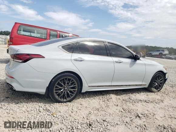 2019 Genesis G80 3.3T Sport with VIN KMTFN4JB8KU313006, listed as a Copart auction lot 69865804 with 126,992 mi miles and Salvage Title. Bid and sale history available at carsss.com. Image 3.