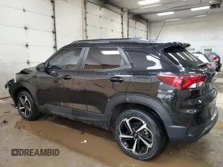 2022 Chevrolet TrailBlazer RS with VIN KL79MUSL9NB008021, listed as a Copart auction lot 43675294 with 61,641 mi miles and . Bid and sale history available at DreamBid. Image 2.