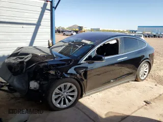 2016 Tesla Model X 70D with VIN 5YJXCBE22GF025585, listed as a Copart auction lot 52363755 with 141,607 mi miles and Salvage Title. Bid and sale history available at DreamBid. Image 1.