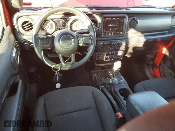 2022 Jeep Wrangler Unlimited Sport S with VIN 1C4HJXDG5NW155017, listed as a Copart auction lot 88606435 with 62,258 mi miles and Clean Title. Bid and sale history available at carsss.com. Image 8.