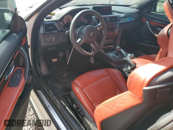 2015 BMW M4 with VIN WBS3R9C58FK330635, listed as a Copart auction lot 50525664 with 47,100 mi miles. Bid and sale history available at carsss.com. Image 8.