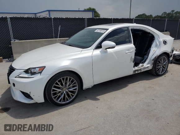 2015 Lexus IS 250 with VIN JTHBF1D24F5063654, listed as a Copart auction lot 60109015 with 110,589 mi miles and Salvage title. Bid and sale history available at DreamBid. Image 1.