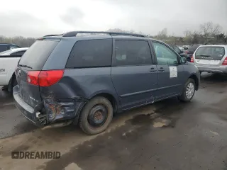2008 Toyota Sienna CE with VIN 5TDZK23C98S108161, listed as a Copart auction lot 45525695 with 209,785 mi miles and Salvage Title. Bid and sale history available at carsss.com. Image 3.