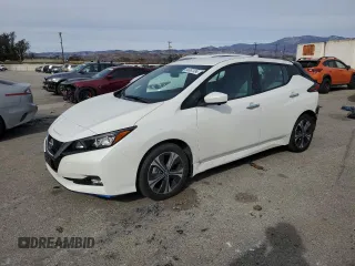 2021 Nissan LEAF SV Plus z VIN 1N4BZ1CV5MC550770, wystawiony jako Copart lot #84667334 z przebiegiem 25 336 mil mil oraz Szkoda całkowita • Salvage title. Historia ofert i sprzedaży dostępna na DreamBid. Obrazek 1.