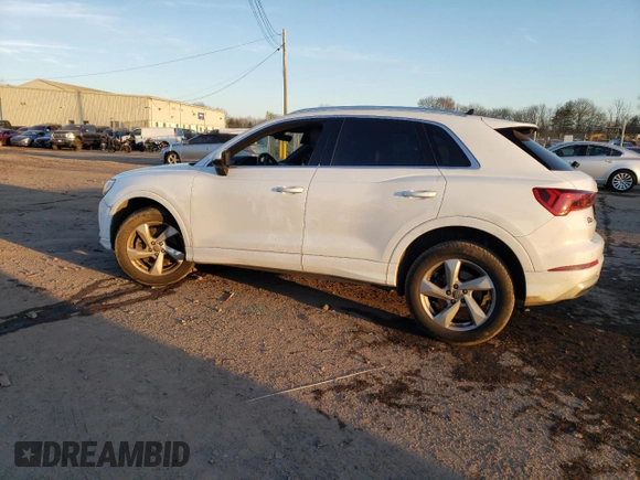 2020 Audi Q3 Premium with VIN WA1AECF39L1075748, listed as a Copart auction lot 72458252 with 36,728 mi miles. Bid and sale history available at carsss.com. Image 2.