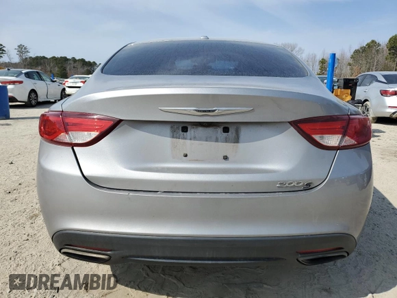 2016 Chrysler 200 S with VIN 1C3CCCBG3GN161105, listed as a Copart auction lot 47258675 with 188,367 mi miles and Salvage Title. Bid and sale history available at carsss.com. Image 6.
