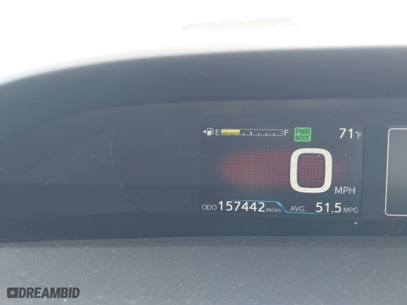 2016 Toyota Prius Four with VIN JTDKARFU9G3522204, listed as a IAAI auction lot 41904737 with 157,442 mi miles. Bid and sale history available at carsss.com. Image 15.