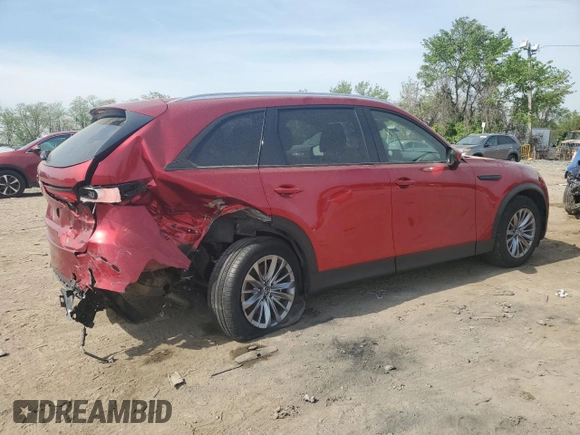 2024 Mazda CX-90 Preferred Plus z VIN JM3KKCHD2R1148192, wystawiony jako Copart lot #54150755 z przebiegiem 24 058 mil mil oraz Nie do naprawy. Historia ofert i sprzedaży dostępna na DreamBid. Obrazek 3.