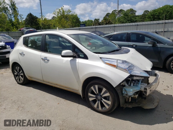2016 Nissan LEAF S with VIN 1N4BZ0CP8GC308782, listed as a Copart auction lot 46808333 with 79,382 mi miles. Bid and sale history available at carsss.com. Image 4.