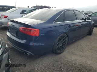 2014 Audi S6 Prestige with VIN WAUF2AFC3EN004451, listed as a Copart auction lot 76411334 with 0 mi miles and Salvage Title. Bid and sale history available at carsss.com. Image 3.
