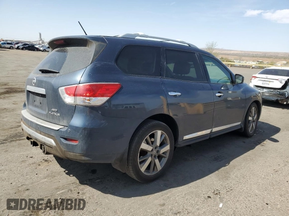 2014 Nissan Pathfinder SV with VIN 5N1AR2MM7EC730265, listed as a Copart auction lot 52256905 with 153,595 mi miles and Salvage Title. Bid and sale history available at carsss.com. Image 3.