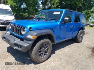 2024 Jeep Wrangler Sport with VIN 1C4PJXKN6RW235459, listed as a Copart auction lot 65679545 with 24,252 mi miles and Salvage title. Bid and sale history available at DreamBid. Image 1.