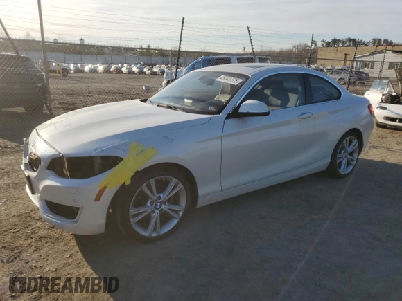 2015 BMW 2 Series 228i with VIN WBA1F9C51FVW98724, listed as a Copart auction lot 48041775 with 64,146 mi miles and Salvage Title. Bid and sale history available at carsss.com. Image 1.