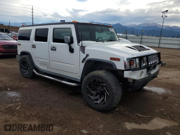 2004 Hummer H2 z VIN 5GRGN23U94H109105, wystawiony jako Copart lot #60548255 z przebiegiem 218 770 mil mil oraz Czysty tytuł • Clean title. Historia ofert i sprzedaży dostępna na DreamBid. Obrazek 4.