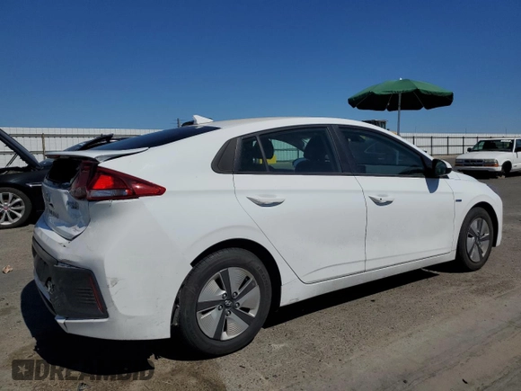 2020 Hyundai Ioniq Blue with VIN KMHC65LC8LU240520, listed as a Copart auction lot 61002695 with 75,405 mi miles and Salvage title. Bid and sale history available at DreamBid. Image 3.