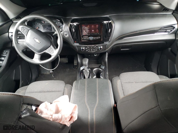 2021 Chevrolet Traverse LS with VIN 1GNEVFKW2MJ179547, listed as a Copart auction lot 45479365 with 43,459 mi miles and Salvage Title. Bid and sale history available at carsss.com. Image 8.