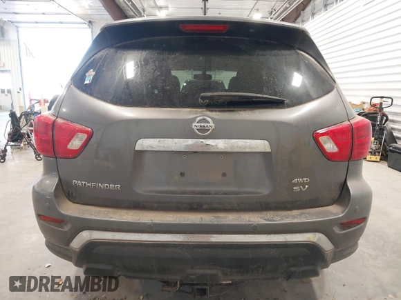 2017 Nissan Pathfinder SV with VIN 5N1DR2MM6HC662994, listed as a IAAI auction lot 41770431 with 184,485 mi miles. Bid and sale history available at carsss.com. Image 16.