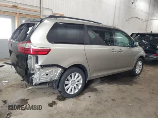 2017 Toyota Sienna with VIN 5TDDZ3DC4HS174210, listed as a Copart auction lot 54411355 with 125,346 mi miles and Salvage Title. Bid and sale history available at DreamBid. Image 3.
