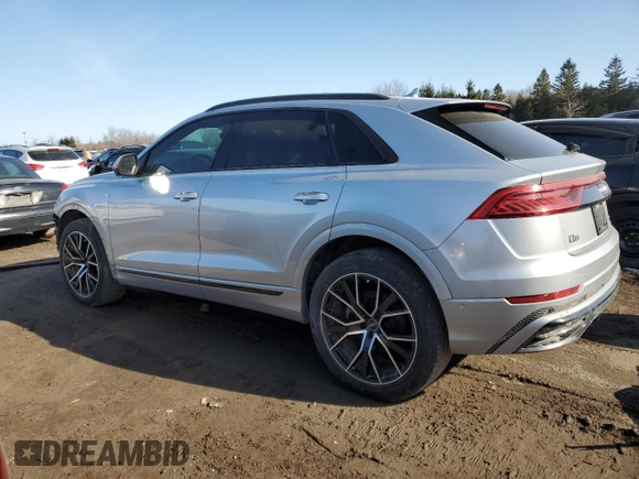 2019 Audi Q8 Prestige with VIN WA1FVAF13KD036479, listed as a Copart auction lot 46460035 with 121,107 mi miles and Salvage title. Bid and sale history available at DreamBid. Image 2.
