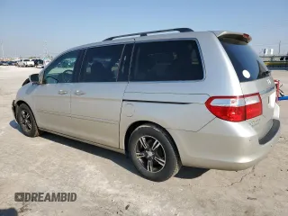 2007 Honda Odyssey Touring with VIN 5FNRL38817B099305, listed as a Copart auction lot 52005335 with 215,799 mi miles and Salvage Title. Bid and sale history available at carsss.com. Image 2.
