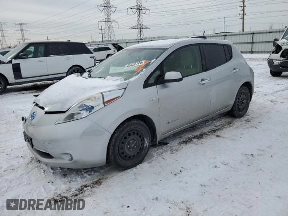2011 Nissan LEAF SL-e with VIN JN1AZ0CP7BT006319, listed as a Copart auction lot 45422725 with 71,048 mi miles and Salvage Title. Bid and sale history available at carsss.com. Image 1.
