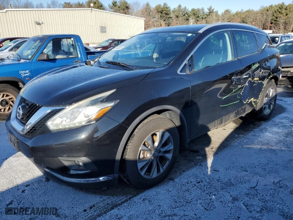 2015 Nissan Murano SV with VIN 5N1AZ2MH5FN225639, listed as a Copart auction lot 88845505 with 161,934 mi miles and Clean Title. Bid and sale history available at carsss.com. Image 1.