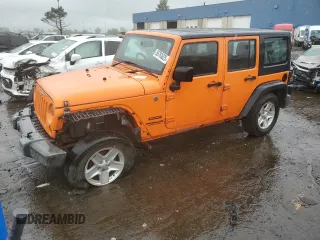 2013 Jeep Wrangler Unlimited Sport RHD with VIN 1C4BJWKGXDL551351, listed as a Copart auction lot 56783625 with 230,129 mi miles and Clean title. Bid and sale history available at DreamBid. Image 1.
