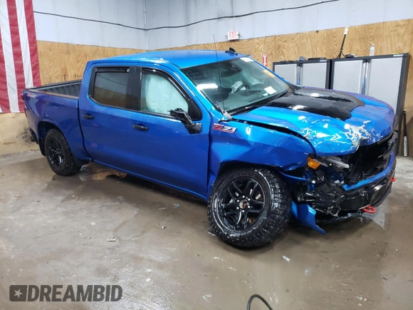 2022 Chevrolet Silverado 1500 Custom Trail Boss with VIN 3GCPDCED1NG581334, listed as a Copart auction lot 43430205 with 36,650 mi miles and Non Repairable. Bid and sale history available at DreamBid. Image 4.