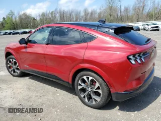 2021 Ford Mustang Mach-E Premium with VIN 3FMTK3SU5MMA08036, listed as a Copart auction lot 54917525 with 45,696 mi miles and Salvage Title. Bid and sale history available at DreamBid. Image 2.