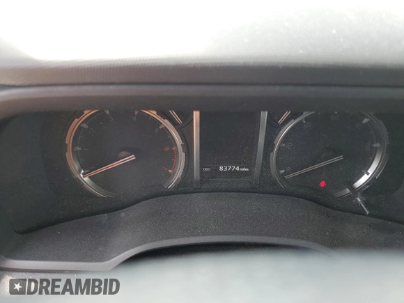 2020 Toyota 4Runner SR5 with VIN JTEBU5JR0L5738519, listed as a Copart auction lot 54055314 with 83,774 mi miles and Salvage title. Bid and sale history available at DreamBid. Image 9.