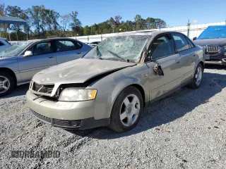 2002 Audi A4 1.8T with VIN WAULC68EX2A222465, listed as a Copart auction lot 74717594 with 146,737 mi miles and Salvage Title. Bid and sale history available at carsss.com. Image 1.