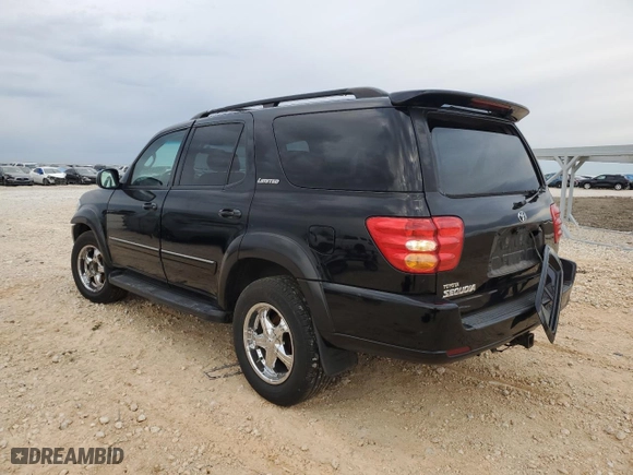 2001 Toyota Sequoia Limited with VIN 5TDBT48A41S041363, listed as a Copart auction lot 89224125 with 214,144 mi miles and Salvage Title. Bid and sale history available at carsss.com. Image 2.