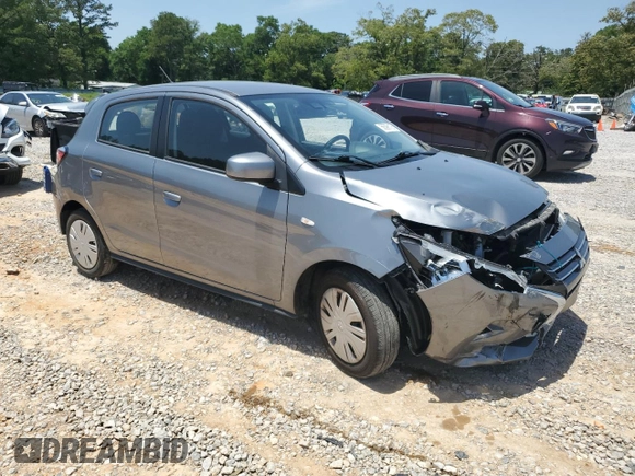 2021 Mitsubishi Mirage ES with VIN ML32AUHJ6MH006342, listed as a Copart auction lot 56396125 with 66,875 mi miles and Salvage title. Bid and sale history available at DreamBid. Image 4.