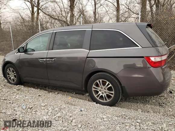 2013 Honda Odyssey EX-L with VIN 5FNRL5H68DB044162, listed as a Copart auction lot 49541385 with 262,550 mi miles and Clean Title. Bid and sale history available at carsss.com. Image 2.