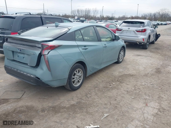 2016 Toyota Prius Four with VIN JTDKARFU5G3029149, listed as a IAAI auction lot 41996311 with 225,296 mi miles. Bid and sale history available at carsss.com. Image 4.
