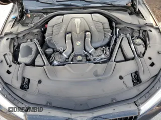 2017 BMW 7 Series 750i with VIN WBA7F0C57HGM21136, listed as a Copart auction lot 88525335 with 102,508 mi miles and Salvage title. Bid and sale history available at DreamBid. Image 12.