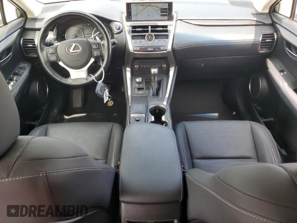 2018 Lexus NX 300h with VIN JTJBJRBZ1J2079901, listed as a Copart auction lot 58600355 with 53,233 mi miles and Salvage title. Bid and sale history available at DreamBid. Image 8.