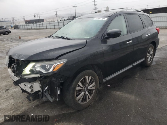 2018 Nissan Pathfinder SV with VIN 5N1DR2MN2JC670332, listed as a Copart auction lot 82413304 with 67,791 mi miles and Salvage Title. Bid and sale history available at carsss.com. Image 1.