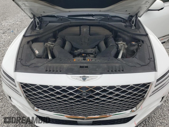 2021 Genesis GV80 with VIN KMUHCESC3MU063670, listed as a Copart auction lot 52118905 with 72,696 mi miles and Salvage Title. Bid and sale history available at DreamBid. Image 12.