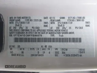 2015 Ford F-150 XLT с VIN 1FTEW1EG9FFB96879, выставлен на аукционе IAAI как лот 42258615 с пробегом 134 512 миль миль и . История ставок и продаж доступна на DreamBid. Изображение 9.