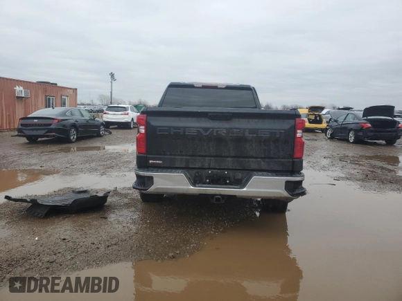 2023 Chevrolet Silverado 1500 LT with VIN 2GCUDDED9P1138448, listed as a Copart auction lot 43233205 with 38,351 mi miles and Salvage Title. Bid and sale history available at carsss.com. Image 6.