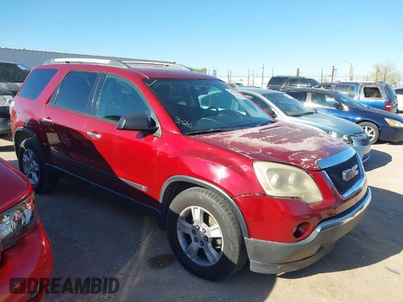 2010 GMC Acadia SL with VIN 1GKLRKED2AJ142750, listed as a IAAI auction lot 41851697 with 127,118 mi miles. Bid and sale history available at carsss.com. Image 1.