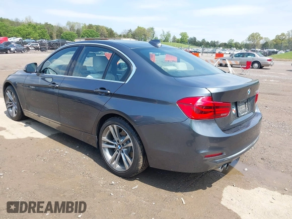 2017 BMW 3 Series 330i with VIN WBA8B9G37HNU55487, listed as a IAAI auction lot 41990068 with 50,418 mi miles. Bid and sale history available at carsss.com. Image 3.