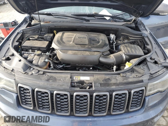 2021 Jeep Grand Cherokee Trailhawk with VIN 1C4RJFLG0MC525273, listed as a Copart auction lot 49632275 with 57,452 mi miles and Salvage title. Bid and sale history available at DreamBid. Image 12.