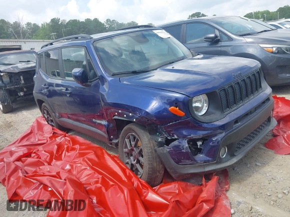 2020 Jeep Renegade Latitude with VIN ZACNJABB5LPL87163, listed as a IAAI auction lot 40948221 with 118,125 mi miles and . Bid and sale history available at DreamBid. Image 1.