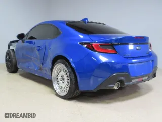 2023 Subaru BRZ Premium with VIN JF1ZDBB17P9701028, listed as a Copart auction lot 74750034 with 25,758 mi miles and Salvage Title. Bid and sale history available at carsss.com. Image 4.